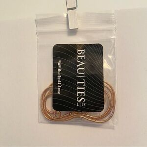 Beau Ties LTD Eyeglass/ Mask Rose Gold Chain Stainless Steel Lanyard NWT